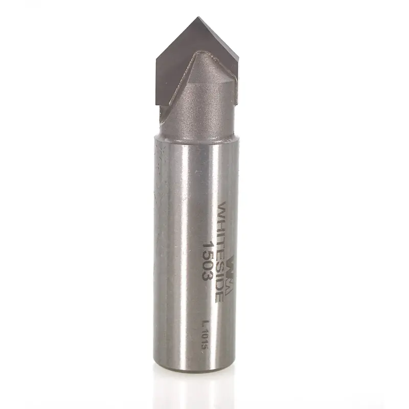 1/2″ Shank V-Groove Router Bit – 1/2″ Diameter, 1/4″ Depth, 2″ Overall Length