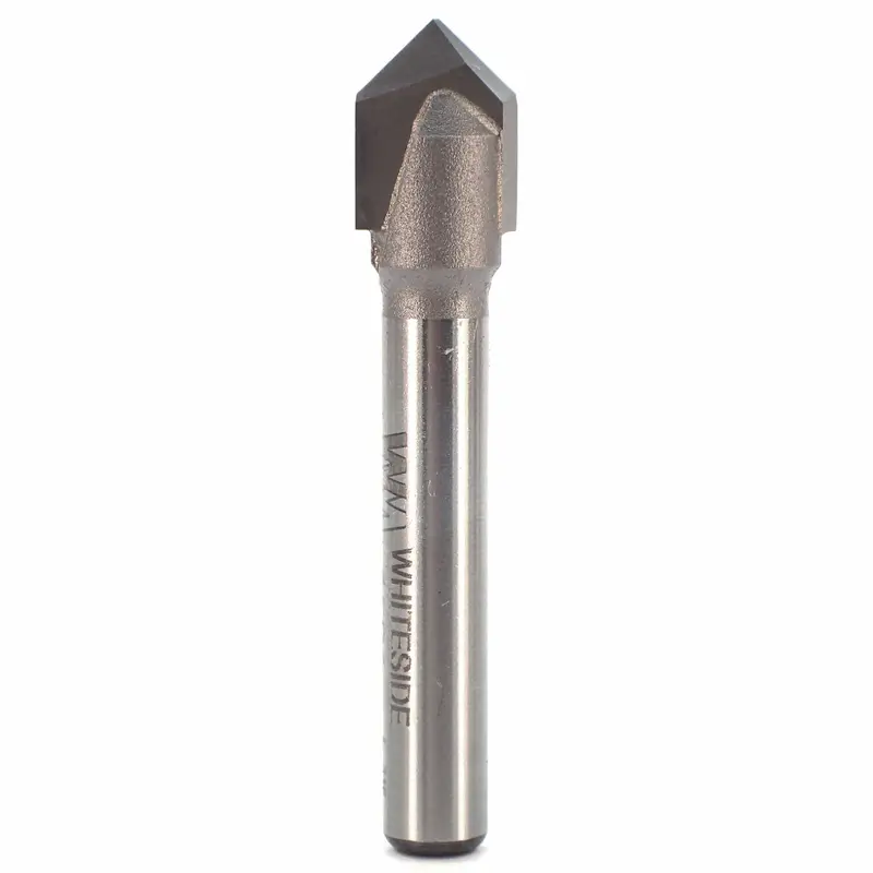 1/4″ Shank V-Groove Router Bit – 3/8″ Diameter, 3/16″ Depth, 1-7/8″ Overall Length