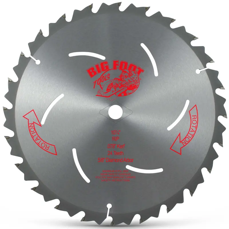 10-1/4″ Rip Cut Circular Saw Blade — 24-Tooth Carbide Design