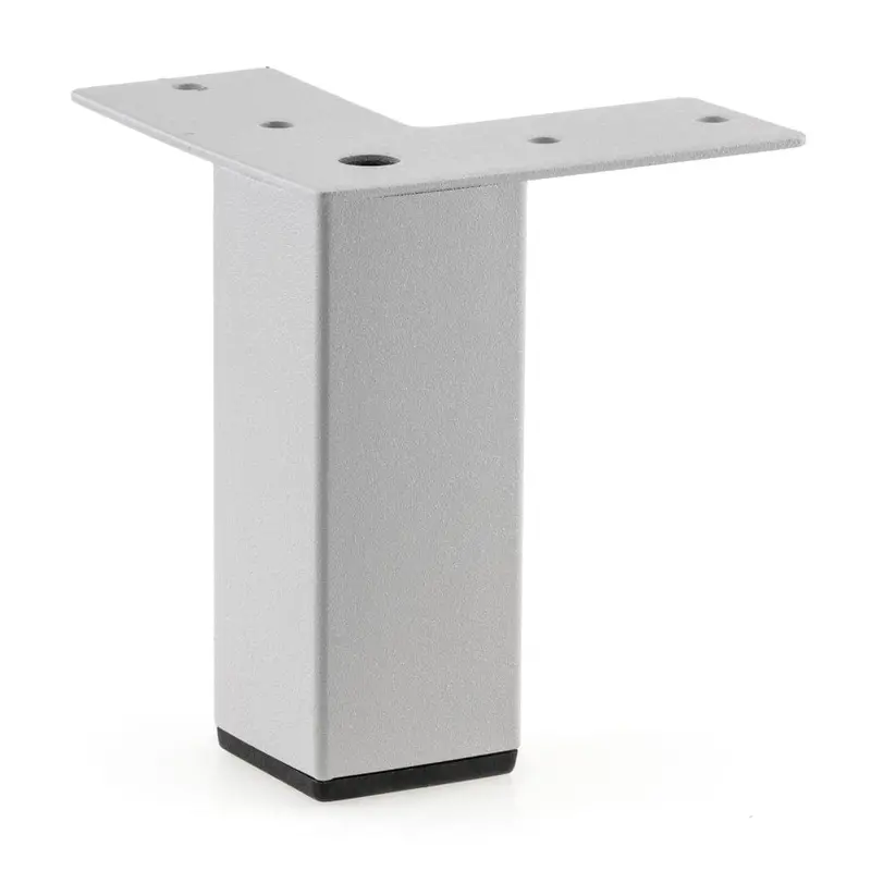 100 mm Modern Silver-Gray Furniture Leg for Contemporary Interiors