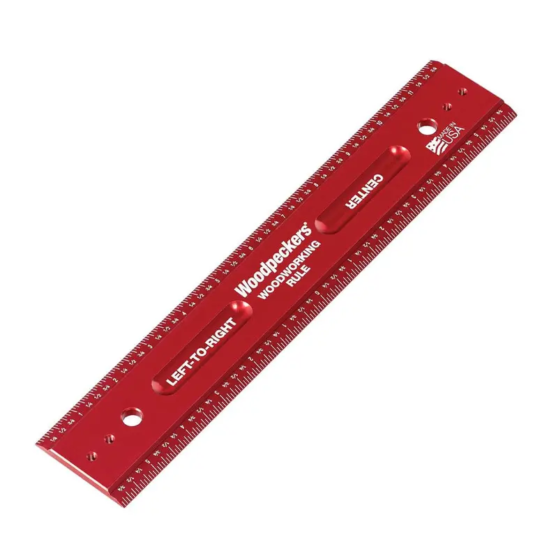 12-Inch Compact Woodworking Rule for Fine Joinery