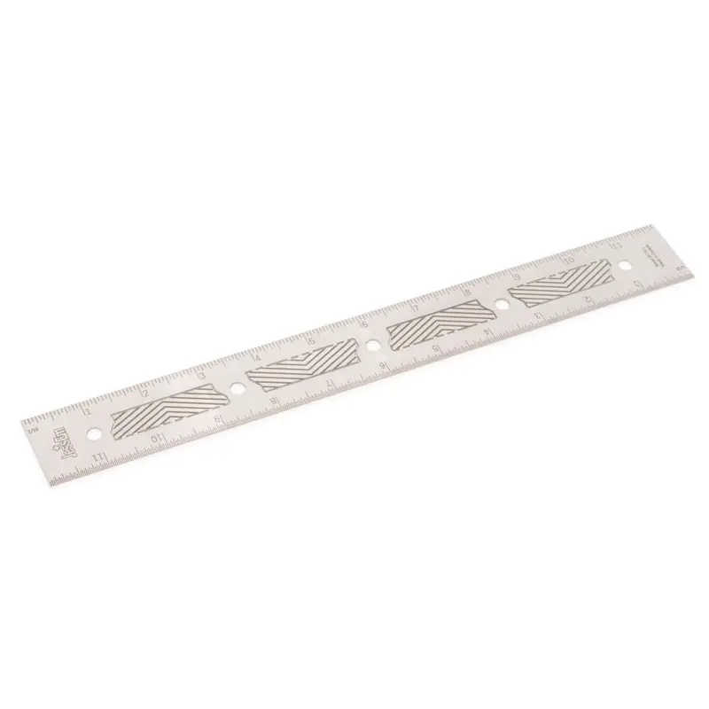 12-Inch Imperial Stainless Steel Precision Ruler – Compact and Highly Accurate