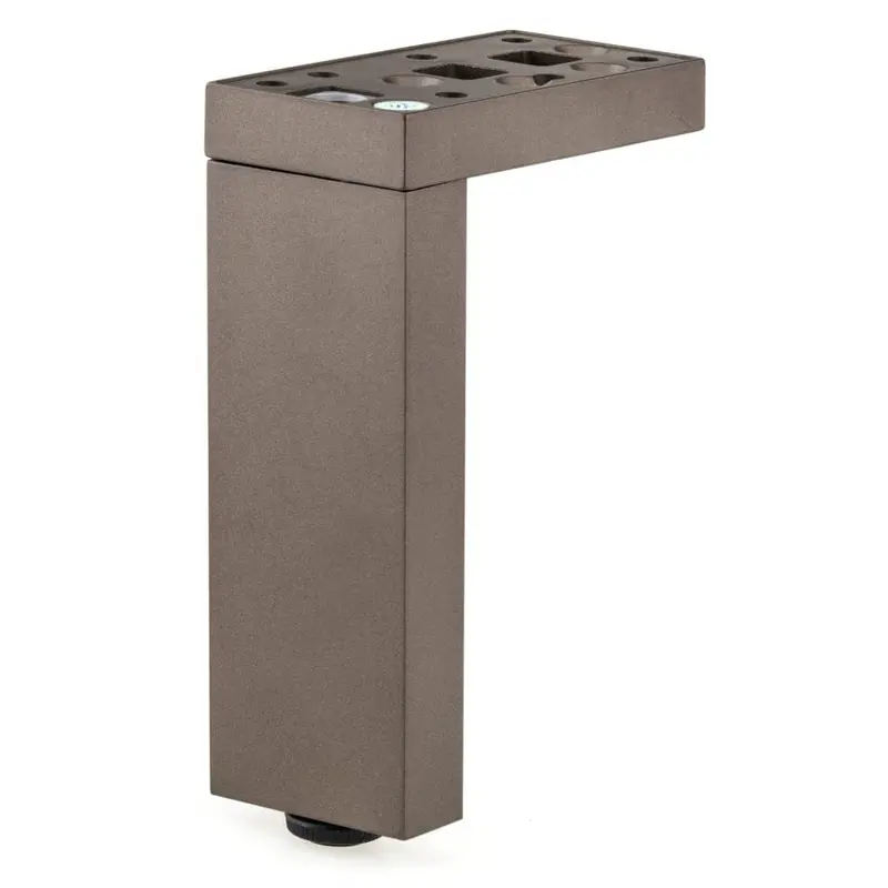 120 mm Bronze Adjustable T- or L-Shaped Contemporary Furniture Leg
