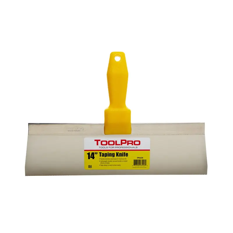 14-Inch Stainless Steel Taping Knife for Drywall Jobs