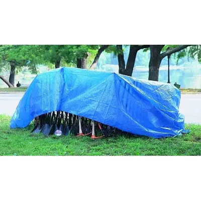 15′ × 30′ Industrial Polyethylene Tarp – Heavy-Duty Blue Cover