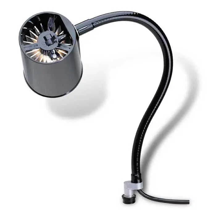 18-Inch Adjustable LED Task Lamp with Quick-Coupler Base and Flexible Arm