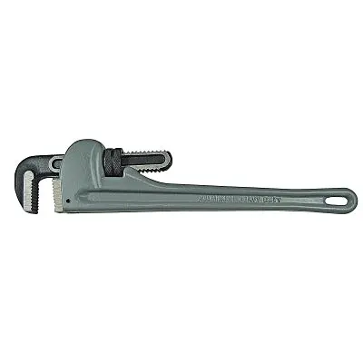 18-Inch Aluminum Pipe Wrench Featuring Drop-Forged Steel Gripping Surfaces