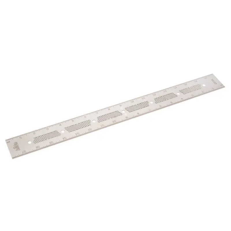 18-Inch Imperial Stainless Steel Precision Ruler – High-Contrast Graduations