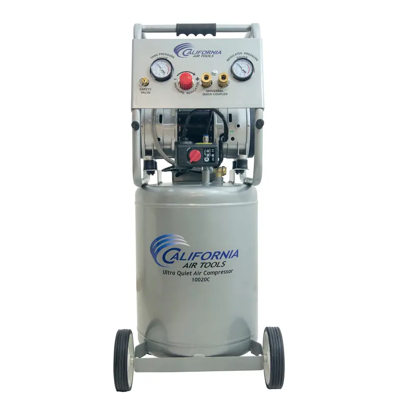 2-HP 10-Gallon Oil-Free Air Compressor with Auto Drain Valve