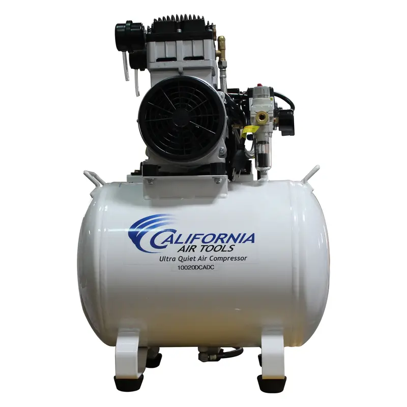 2 HP Oil-Free Air Compressor — 220V, 10-Gallon Steel Tank with Integrated Dryer