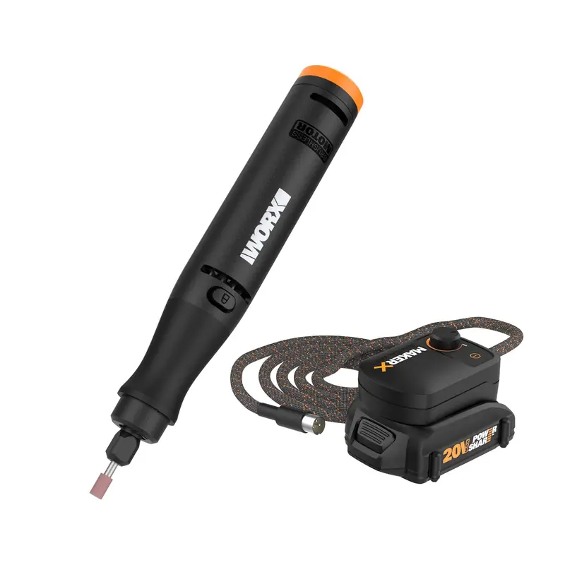 20V Li-ion MakerX Rotary Tool Kit – Cordless Multi-Function Carving and Detailing System