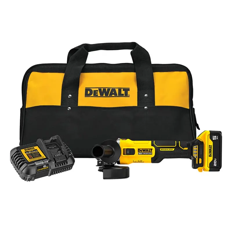 20V MAX 4-1/2″ Brushless Angle Grinder with Slide Switch – Full Kit