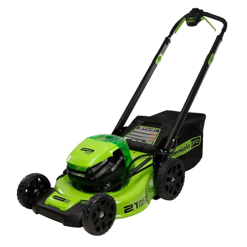 21″ Dual-Battery Cordless Push Lawn Mower with 4.0Ah Battery & Rapid 4A Charger