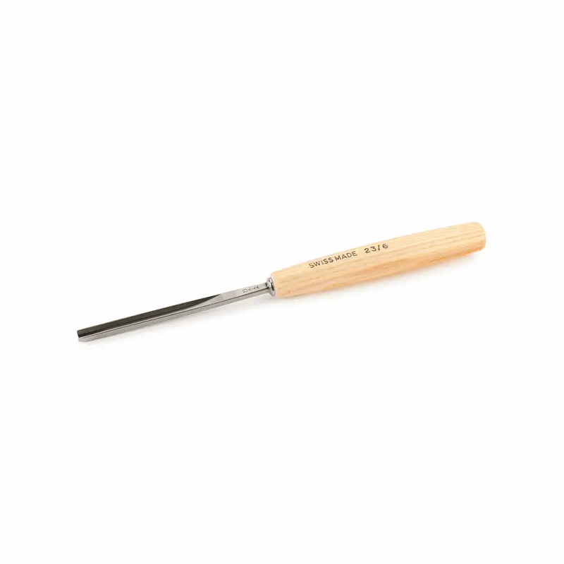 #23 Sweep Macaroni Gouge – 6 mm Full-Size Woodturning Tool
