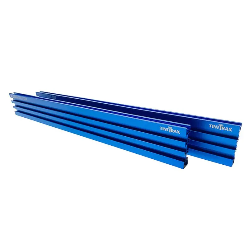 24″ Blue Aluminum Multi-Track Woodworking Guide – 2-Pack