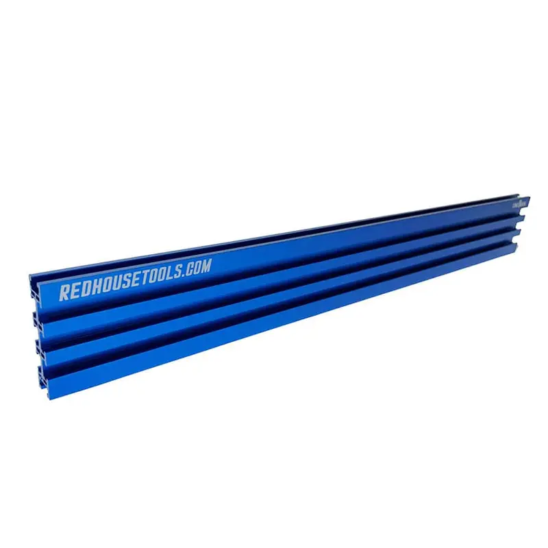 24″ Blue Aluminum Multi-Track Woodworking Guide – Single Piece