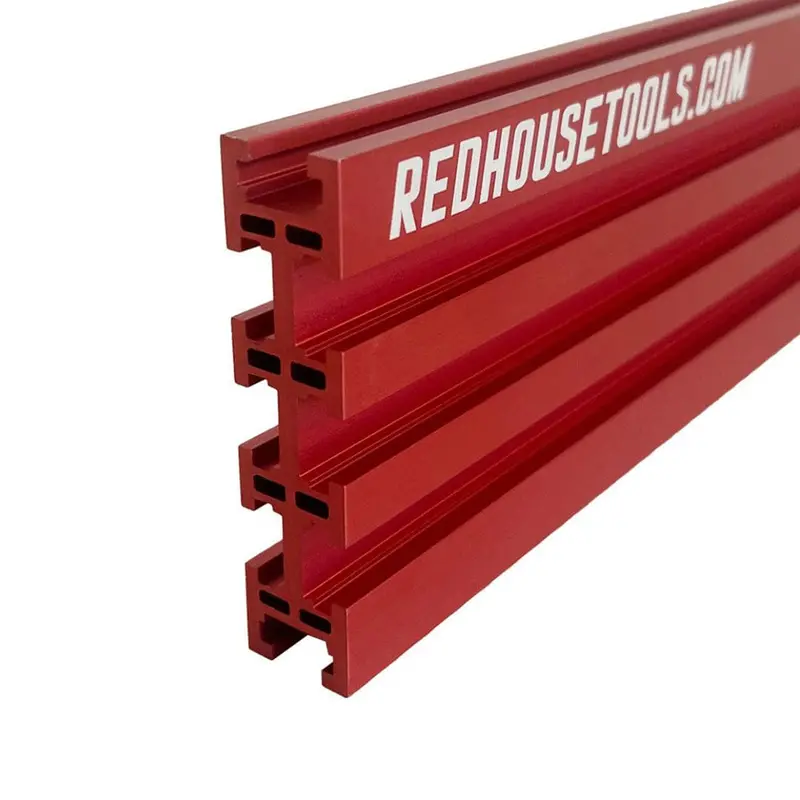 24-Inch Aluminum Multi-Track Woodworking Guide – Red