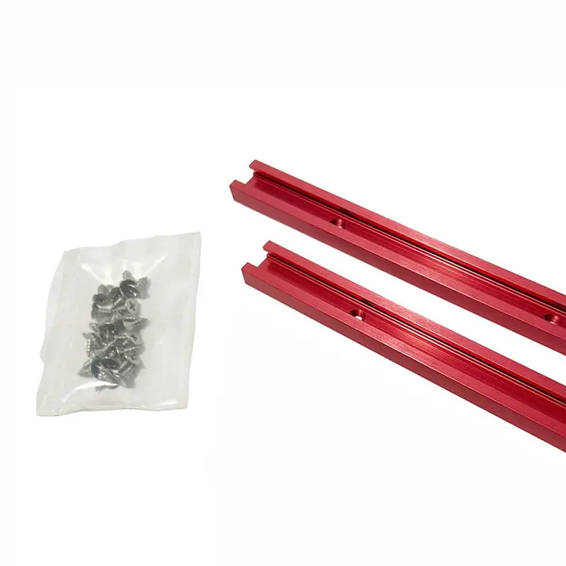 24-Inch Red Universal Profile T-Track Kit – 2-Piece Set