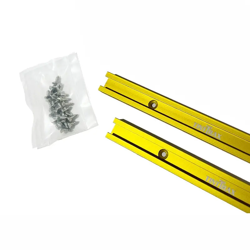 24-Inch Yellow Universal Profile T-Track Kit – 2-Piece Set