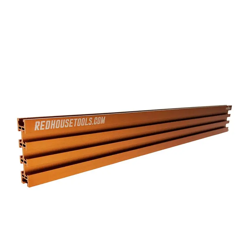 24″ Orange Aluminum Multi-Track Woodworking Guide – Single Piece