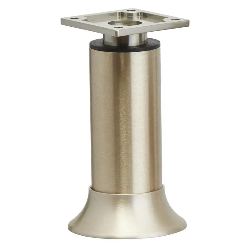 250 mm Vintage-Style Stainless Steel Round Adjustable Table Leg