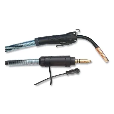 250A MIG Torch with Miller® Connector – 15 ft, Compatible with 0.035″–0.045″ Wire, Tweco® Consumables