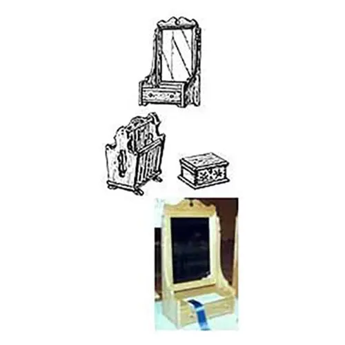3-in-1 Woodworking Plan: Dresser Mirror, Jewelry Box & Magazine Rack