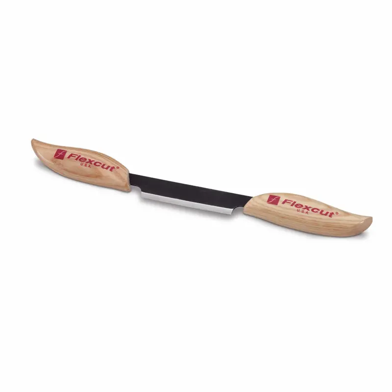 3-Inch Straight Draw Knife with Genuine Leather Sheath