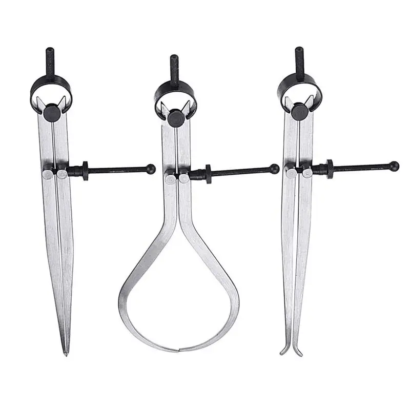 3-Piece Precision Caliper Set — Stainless Steel, Metric/Imperial Dual Scale