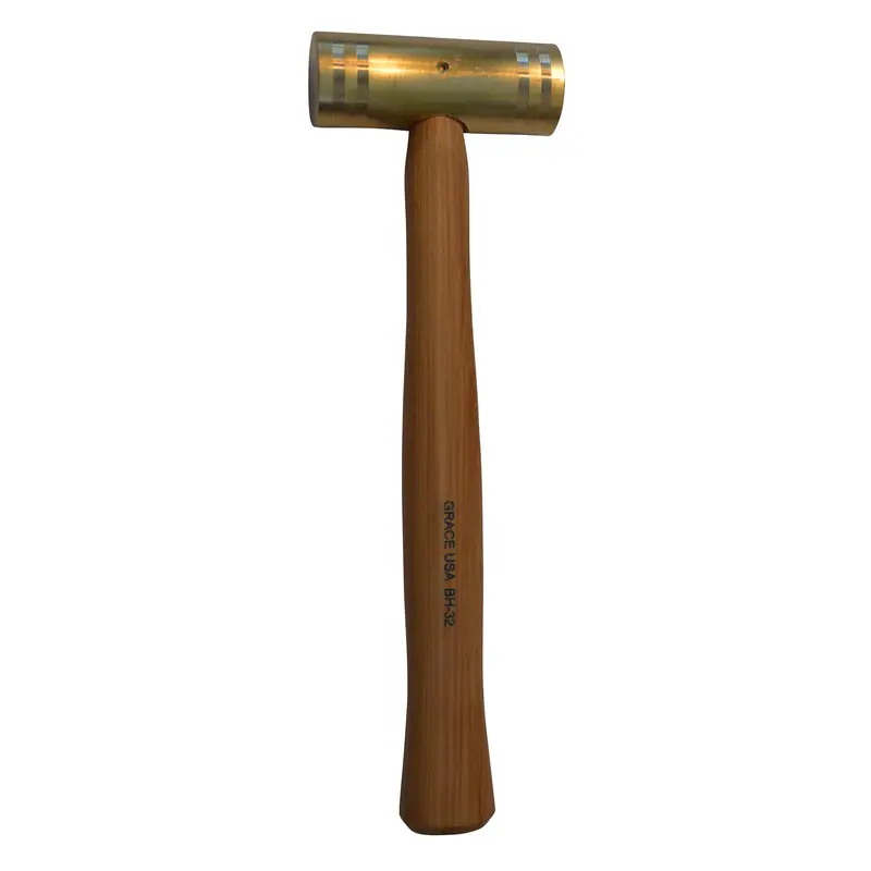 32-Ounce Solid Brass Hammer – Professional Striking Tool