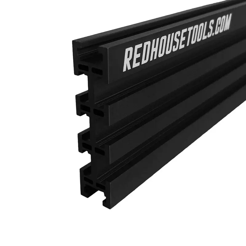 36″ Black Aluminum Multi-Track Woodworking Guide – Single Piece