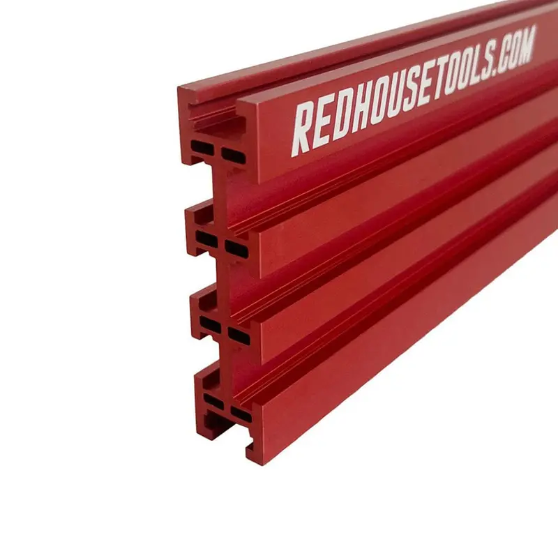 36-Inch Aluminum Multi-Track Woodworking Guide – Red