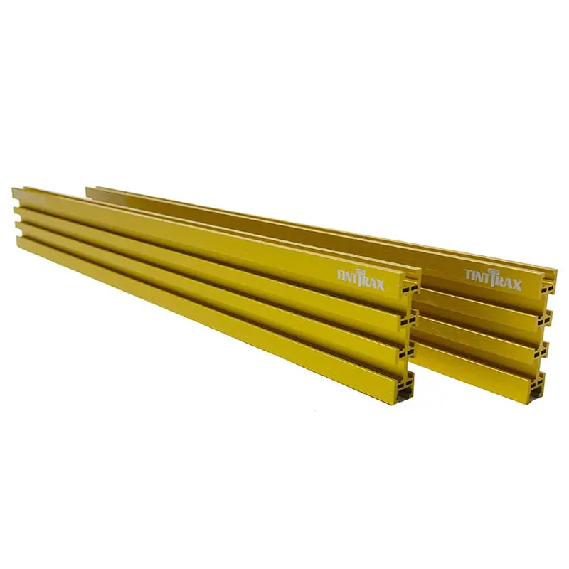 36-Inch Yellow Universal Aluminum Multi-Track System – 2-Piece Kit