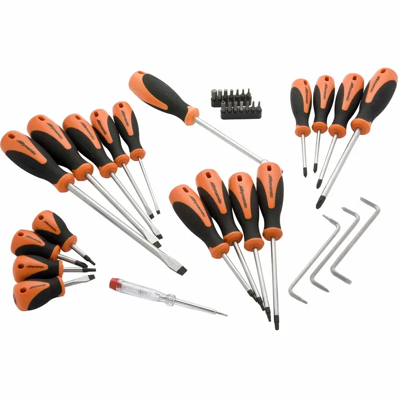 36-Piece Precision Screwdriver and Bit Kit with Comfort-Grip Handles