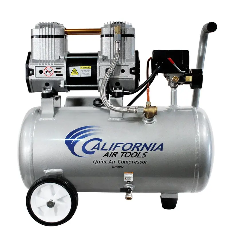 4.7-Gallon Quiet 1 HP Air Compressor for Home Workshops