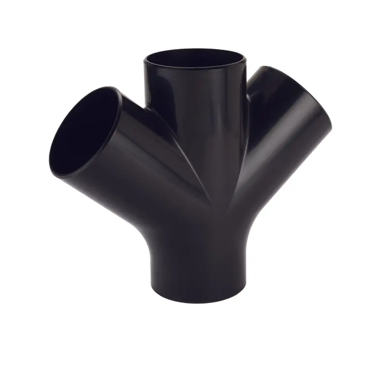 4-Inch Triple-Port Dust Collection Junction Fitting