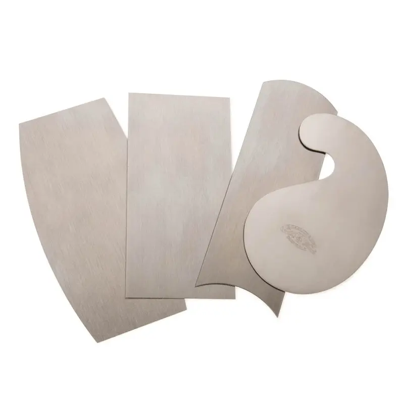 4-Piece Curved Cabinet Scraper Set for Fine Wood Finishing