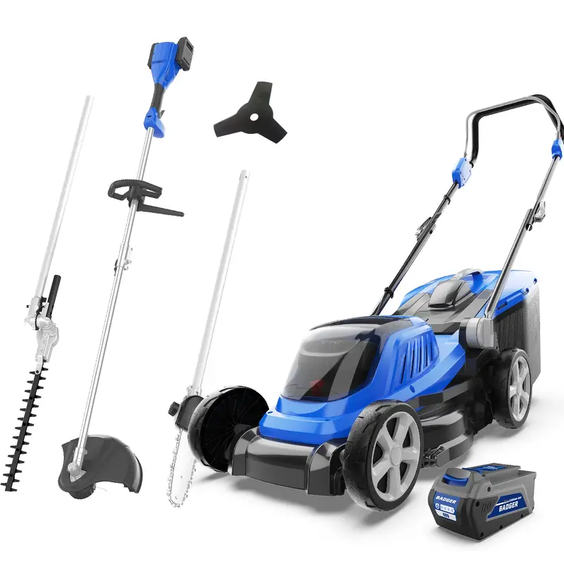 40V Cordless String Trimmer and 18-Inch Brushless Lawn Mower Set