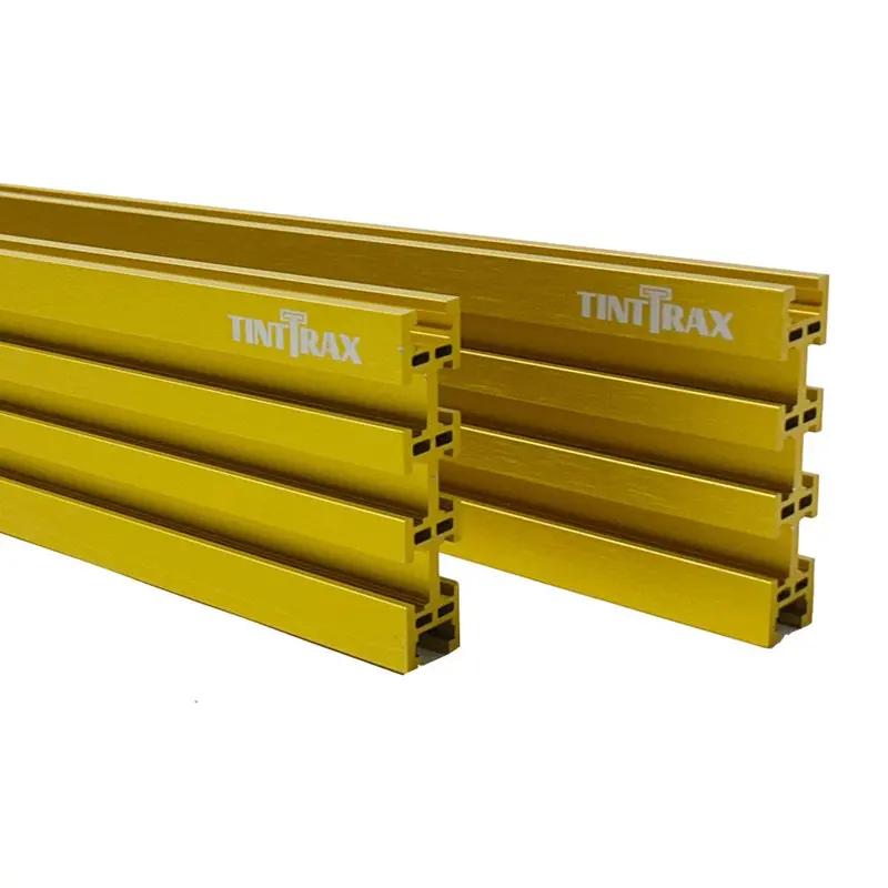 48-Inch Yellow Universal Aluminum Multi-Track System – 2-Piece Kit