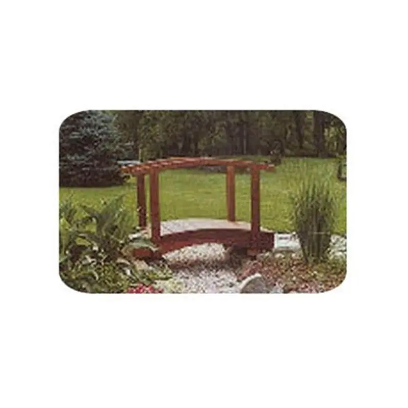 5-Foot Arched Lawn Bridge Woodworking Plan