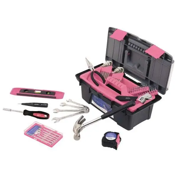 53-Piece Pink Household Tool Kit – Model DT9773P