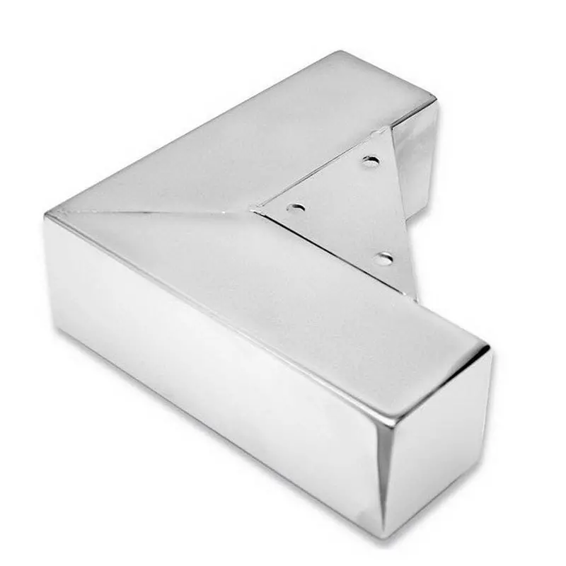 56.3 mm Fixed-Height Contemporary Furniture Leg – Chrome Finish