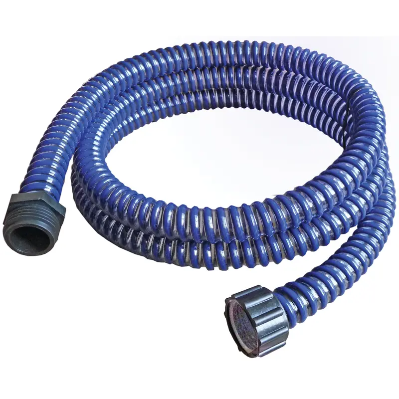 6-Foot Flexible Blue Whip Hose for Turbine Use