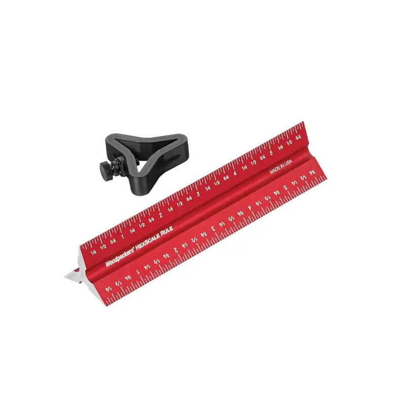 6-Inch HexScale Rule with Adjustable Stop Function