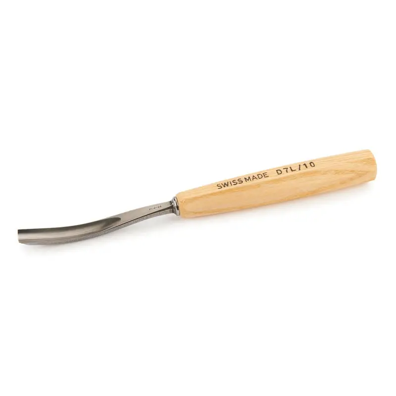 #7 Sweep-Bent Gouge – 10 mm Intermediate Profile