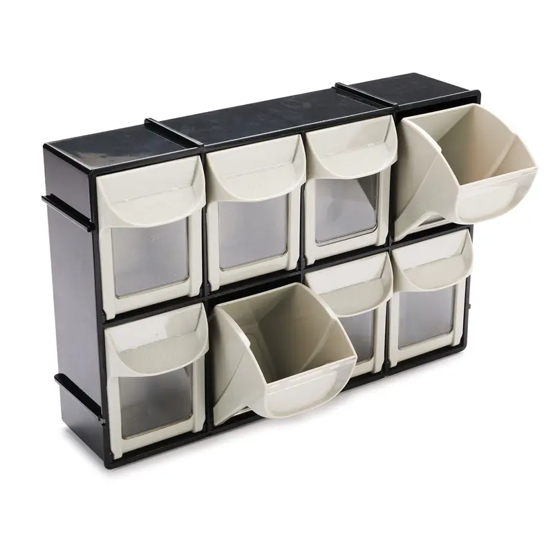 8-Compartment Tilt-Out Door Storage Bin – Wall-Mounted Organizer