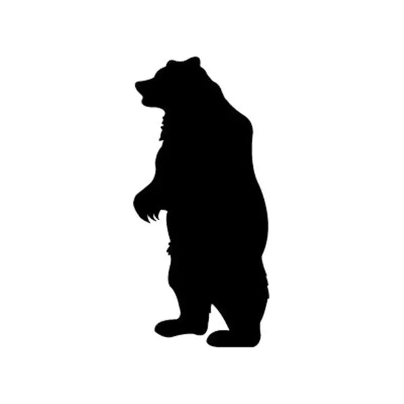 8-Foot Curious Grizzly Bear Shadow Plan – Large-Scale Wildlife Silhouette
