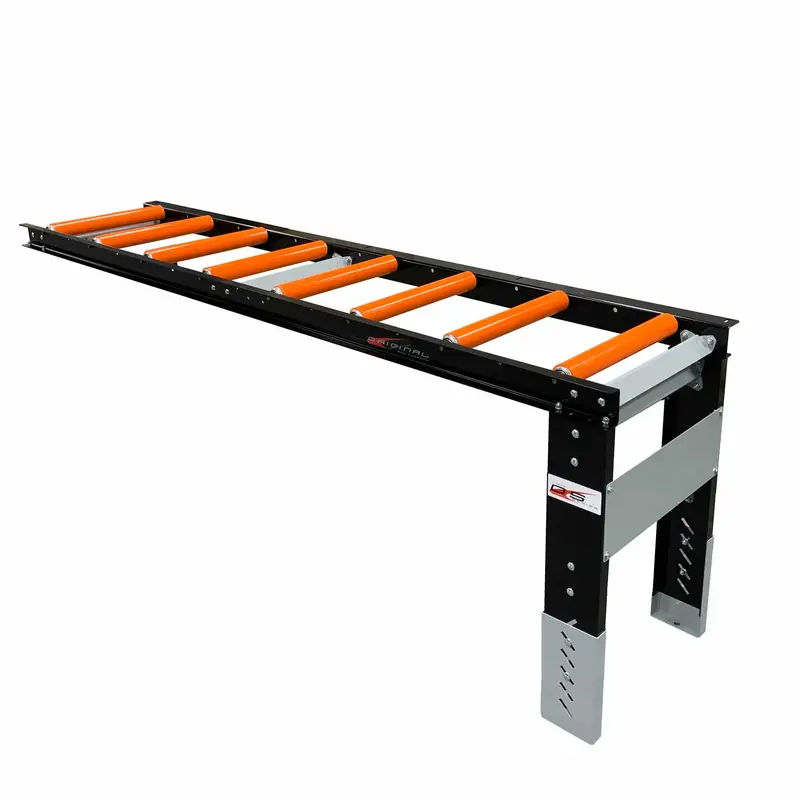 8-Foot Roller Table Extension Kit – 22-Inch Width, 8 Rollers Spaced 12 Inches Apart