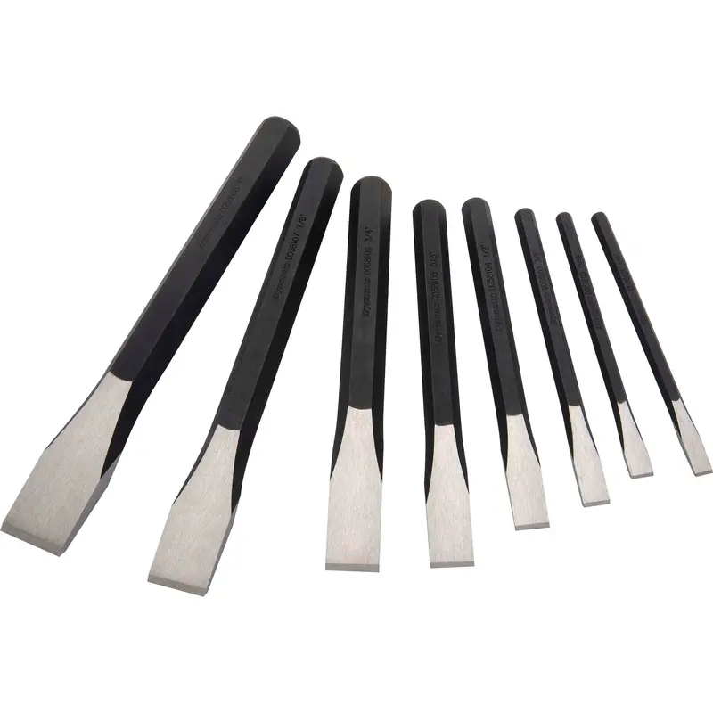 8-Piece Bevel-Edged Chisel Set – 1/4″ to 1″ Widths