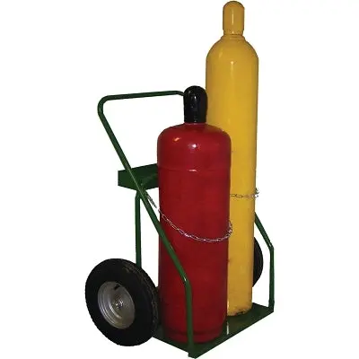800 Series Dual-Cylinder Cart – Adjustable for 9.5″–12.5″ Cylinders, 16″ Pneumatic Wheels